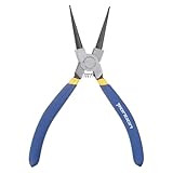 HARFINGTON Sprengringzange, 17,8 cm, interne Sicherungsringzange mit 0,2 cm gerader Backenspitze zum Entfernen von Ringen, Blau