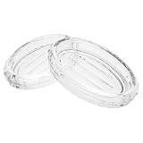 BUGUUYO 2St Seifenkiste seifenbox Seifenschale Seifenaufbewahrung Gläserne Seifenablage Seifenhalter durchsichtig Seifenhalter mit Saugnapf Schwammhalter mit Saugnapf Glas Transparent