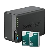 Synology DS224+ NAS-Bundle 2 GB mit 2 Synology Festplatten 6 TB HAT3300, nicht montiert