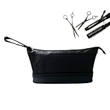 Reisetasche für Haar-Werkzeug, Reise-Haartrockner-Tasche mit Trennwänden, wasserdichte Handtasche, Kulturbeutel, Organizer für Friseure, Camping, Salon, Wochenende, Badezimmer, Zug, Fitnessstudio