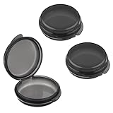 ElevateTech Pillendose 3er-Packung für den täglichen Gebrauch - Mini Reise-Pillenbehälter, Medikamenten-Aufbewahrungsbox (Black)