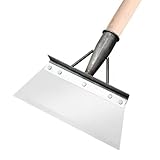 Multifunktionale Gartenreinigungsschaufel, flache Schaufel, Edelstahl-Reinigungsschaufel für Landschaftsbau, Jäten, Pflanzen, Gartenschaber, Schaufel, Bauernhof-Unkrautwerkzeug (A, 30 cm)