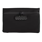 Geruchsdichte Tasche Safe Bag Tragbarer Tresor Wasserdichte Tasche mit Schloss Geruchsdichte Geldbeutel Tasche mit Zahlenschloss Dokumententasche Money Box Verschließbare Box Schwarz für Reiselagerung