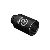 RIGOR 11006 Achsmutter-Schlag-Stecknuss, 1/2-Zoll-Antrieb, 6-kant, tief, CR-MO, metrisch, 34 mm, Quick-Fit für Hog Ring Amboss, lasergeätzt