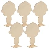 Alipis 5 Stück Tonmodellierbrett Holz Töpferbretter Porträt Tonplatten Selbstgemacht Bastelplatten für Kreative Porträtarbeiten