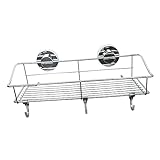 Alipis Wandregal Körbe Haken Tank Abfluss Abs kühlkorb einkaufskorb storage baskets schampoo halterungen handtuchleiter Badezimmer-Regal Aufbewahrung von Badregalen Organizer-Korb Silver