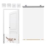 Hogvinnatil Einziehbares Hundegitter | Tragbares Einziehbares Babygitter,Sicherheitsbarriere Mit Tragbarem Design Für Treppen Türen Garage Flur Innen Und Außen Für Baby Kinder Und Haustiere