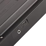 Brrnoo Elektrisches Keyboard mit 37 Tasten, Klavier, Musikinstrument für Kinder, Spielzeug, Mikrofon, Aufnahmefunktion, Tragbare Größe, Dual-Stromversorgung, Schwarz, Weiß