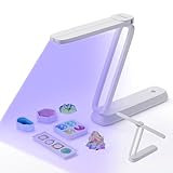 Resiners UV Licht für Harz, Wiederaufladbares UV Licht, 3-in-1 Verwendung, Faltbar UV Lampe, Tragbare Mini LED, Harzzubehör, Harz-Kits für Harzformen, Weiß