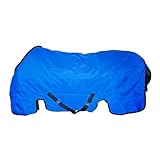 Regendecke Rain Protect blau 4 Größen wasserdichte, atmungsaktive Outdoordecke mit viel Bewegungsfreiheit – optimaler Regenschutz für Pferde. (145 cm)