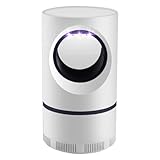 DAMAIAZG Elektrischer USB-Insekten-Mückenvernichter, LED-Lampe, leiser Insektenvernichter, Lichtfalle, Fliegenschädlingsfänger, Falle for Zuhause, Büro, Außenbereich