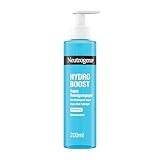 Neutrogena Hydro Boost Aqua Reinigungsgel Parfümfrei, klärende Gesichtsreinigung mit feuchtigkeitsspendender Hyaluronsäure, sanfter Make-up Entferner für alle Hauttypen 200 ml