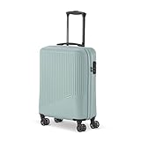 Travelite 4-Rad Handgepäck Koffer klein 34 Liter, Gepäck Serie Bali: ABS Hartschalen Trolley erfüllt IATA-Bordgepäckmaß, 55 cm