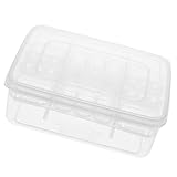 Homoyoyo Fächer Reptilien Eier inkubator aus Transparentem Kunststoff Leichtes Wiederverwendbares Brutkasten tablett für Geckos Echsen Schlangen und Amphibien Einfache Handhabung und