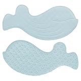 Badewannenmatten rutschfest Kinder, Rutschmatte Badewanne, 100% BPA frei, 75x35cm, Antirutschmatte für Badewanne, Duschmatte, maschinenwaschbar, schimmelresistent, Badematte Kinder Badewanne
