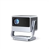 Smart Mini Beamer, VOPLLS Autofokus/Trapezkorrektu 20000 Lumen Tragbarer Beamer 4K Unterstutzt, WiFi63luetooth Ful HD 1080P Video Projector, KleinHeimkino/Qutdoor Projektor fur Handy/Laptop