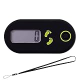 LUFEIS Mini Schrittzähler, 3D Schrittzähler mit Clip und Umhängeband, Einfacher Genauer Schrittzähler, Schrittzähler Ohne App und Handy, Schrittzähler für Damen Herren zum Joggen Wandern Laufen Gehen