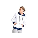 LEONE - Herren Trainingsanzug mit Kapuze und Reißverschluss Real Boxing, Optic White/Greey Mel. (0004), XS