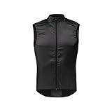 Ayztantine Weste Radfahren Herren Rennrad Ultradünne Winddichte Weste Outdoor Sports Running Cycling Weste(Black,XXL)