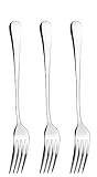 Qinglele 3 Stück Edelstahl 304 Abendessen Gabeln, Tafelgabeln, 175 cm (6,9”)