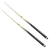 Genubi Industry Pool Cue Stick/Billiards Cue Stick, Pool Stick 58' Set of 2, Hardwood Pool Sticks, 2-Piece Billiard Pool Cue Stick for House and Bar
