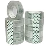 WELSTIK film transparent - Transparentes Klebeband mit starker Haftung - alterungsbeständig und reißfest,für Zuhause, Schule und Geschenkpapier,- 25 m x 15 mm - 10er Pack
