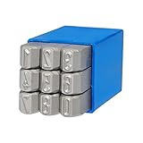 GRAVUREM-S Standard Schlagzahlen, Schlagstempel, Prägestempel, Einschlagzahlen - Zahlen 0-9 / 7mm