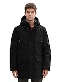 TOM TAILOR Herren Artic Parka mit abnahmbarer Kapuze, 29999 - Black, M
