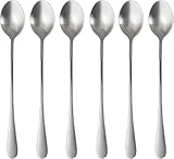 *** 6 Edelstahllöffel für Latte Macchiato, Joghurt, Dessert und Kaffee - perfekt für jeden Anlass! - 20,5 cm von Heble® ***
