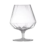 ETHORY exquisit Diamantförmige Weingläser, Glas, Cocktailgläser mit kurzem Stiel, Rotweingläser, 480 ml wiederverwendbar