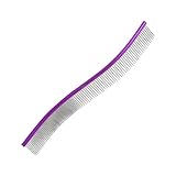 Metallkamm für Hunde, Hundekamm | Ergonomischer Kamm zur Hundepflege | für kleine, mittelgroße und große Welpen, zum Entfernen von Knoten, C