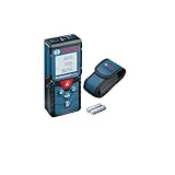 Bosch Professional Laser Entfernungsmesser GLM 40 (Flächen-/Volumenberechnung, max. Messbereich: 40 m, 2x 1,5-V Batterien, Schutztasche)