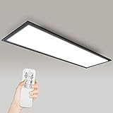 NUEDOVN LED Panel Deckenleuchte 36W 100x30cm Fernbedienung Dimmbare CCT LED Lampen Deckenlampe mit einstellbare 3000K-6500K für Büro Wohnzimmer Zimmer