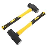 BUGUUYO 2 Stück Hochleistungsmauer abgebaut Hammer Oktagoner Hammer Trockenbauhammer Hausverbesserung Hammer Metallschlittenhammer Hammer für Beton Kohlenstoffstahl Yellow