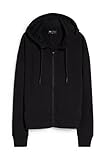 C&A Damen Hoody Sweatjacke Hoody Sweatjacket Unifarben Sweatshirts schwarz L