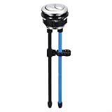 WC-Tankknopf mit 38 mm Gewinde, Doppel-Push-Spülung, mit verstellbarer Stange, für die meisten WC-Tanks, galvanisiertes ABS-Material mit Edelstahl