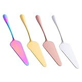 THETAG Tortenheber, Kuchenheber Tortenheber Edelstahl, Profi Tortenmesser mit Modegriffrostfrei Torten, Cake Shovel Küchenhelfer Für Küchen Restaurants 4 Stück