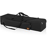 BQKOZFIN Stativtasche 127 x 21 x 21 cm Stativ Tragetasche mit Schultergurt und Griff, für Lichtstativ, Regenschirme, Angelrute, Fotoausrüstung, Mikrofonständer und Einbeinstativ (Schwarz)