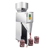 ROMYIX Pulverabfüllmaschine,10-999g/0.02-2.2lbs, Automatische Füllmaschine mit Fußpedal, Edelstahl-Wiegefüllmaschine,Partikelfüllmaschine für Bohnen, Samen, Körner, Tee, Granulatverpackung