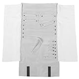 Luxuriöse Schmuck Rolltasche Aus Feinem Organizer Für Ohrringe Und Halsketten Für Reisen Und Aufbewahrung Leicht Mit Grauem Innenfutter Platz Für Ringe Und Ohrringe