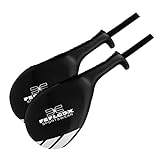 Feflogx Unisex Profi Taekwondo-Kick-Pratzen Doppel-Handpratze Box-Pads MMA Kampfsport-Training Muay-Thai Kick-Boxen Kicking-Pads Schlagpolster Leder