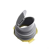 babominimer WC-Flansch-Wachsringdichtung mit Rückflussverhinderungsventil, dicke Wachsschüsseldichtung für auslaufsichere Installation und Reparatur, langlebige Gummi- und Kunststoff-Toilette (grau)