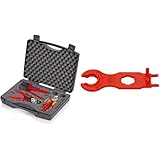 Knipex Werkzeugkoffer für Photovoltaik 97 91 01 & Montagewerkzeug-Set für Solar-Steckverbinder MC4 (Multi-Contact) 115 mm (SB-Karte/Blister) 97 49 66 2