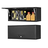Sightlife Werkstattschrank Hängeschrank Werkzeug-Wandschrank Werkzeugschrank Metall Lochwand Werkzeugwand Stahlschrank Werkstatteinrichtung Wandregal abschließbar 35 x 80 x 33 cm(H x B x T)