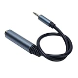 GOWENIC 3,5-mm-Stereokabel (Buchse auf Stecker), Professionelles 0,3-Meter-Sound-Adapterkabel, Zuverlässiges PVC-Verlängerungskabel aus Reinem Kupfer für die Verwendung von Kopfhörermikrofonen