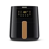 Philips Airfryer 5000 Connected Series - Gesundes, vielseitiges Kochen mit Rapid Air Technologie, 13 Zubereitungsarten, Touchscreen, 4,1 l Fassungsvermögen, perfekt für Familien (HD9255/80)