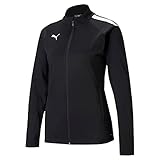 PUMA Damen Teamliga Training Jacket Sweater, Puma Black-puma White, L EU