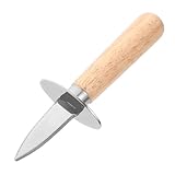 CIYODO Austernmesser Edelstahl mit Holzgriff Professioneller Tragbarer Haushaltsöffner für Meeresfrüchte Vielseitiger Shucker für Austern und Muscheln Langlebiges Küchenwerkzeug