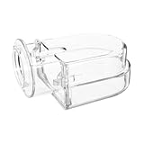 SHINEOFI Druckmesserschutzgehäuse Transparent Quadratisch Wetterfest Stoßfest für Außeneinsatz Schutz vor Wasser Staub und Stößen Kompatibel mit Sauerstoff Tankdruckanzeigen