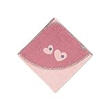 Sterntaler Kapuzenbadetuch Maus Mabel, Alter: ab 0 Monate, 100 x 100 cm, Zartrosa